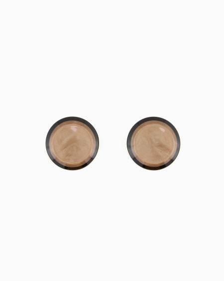 Armani Maxipendientes redondos brillantes