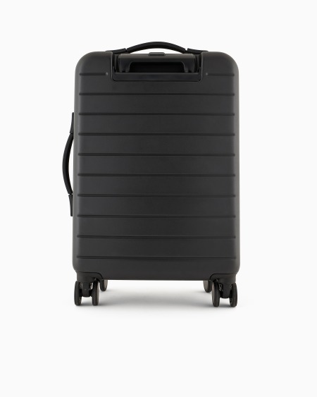 Armani Maleta de cabina en ABS con detalle de piel saffiano y placa de águila Envío internacional gratuito