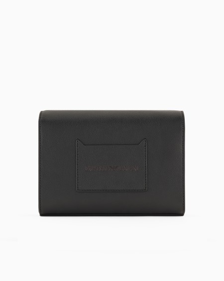 Armani Bolso bandolera de piel abatanada con solapa Precios de Black Friday