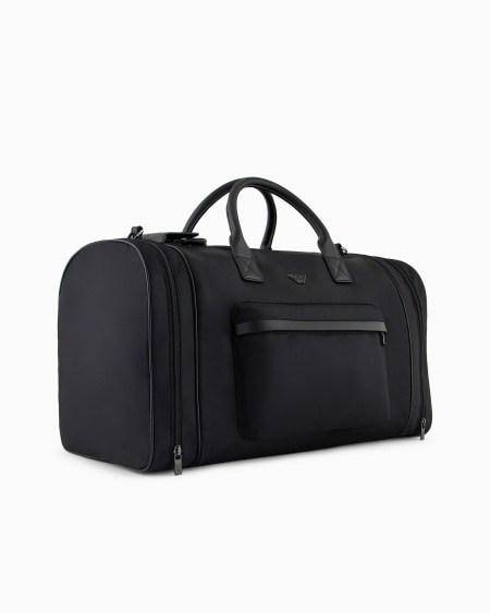 Armani Bolso de fin de semana en nailon reciclado ASV Descuento por venta flash