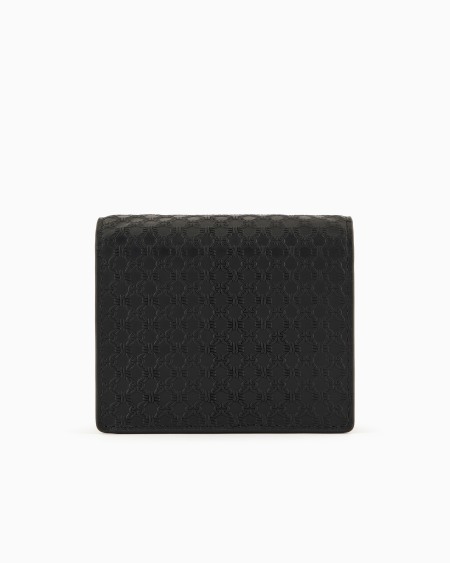 Armani Minibolso bandolera de piel con motivo integral en relieve Rebajas de fin de temporada