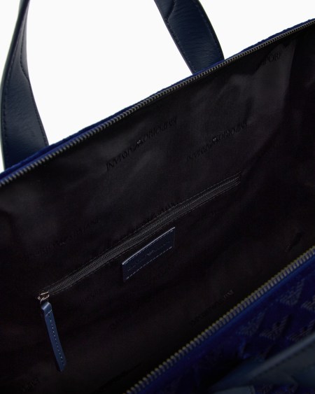 Armani Bolsa de ante con motivo de águila integral en relieve 2025