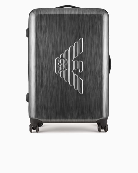 Armani Maleta de cabina grande en ABS y maxiáguila en relieve