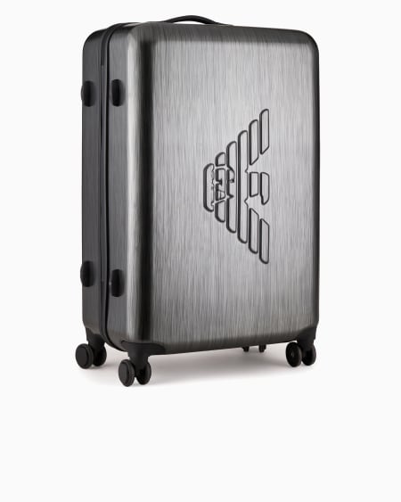 Armani Maleta de cabina grande en ABS y maxiáguila en relieve Outlet online
