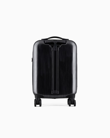 Armani Maleta de cabina con ruedas en ABS con maxiáguila en relieve Rebajas