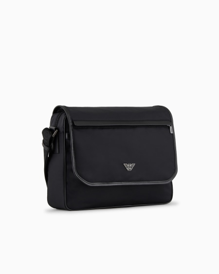 Armani Bolso mensajero de nailon reciclado ASV Gran oferta