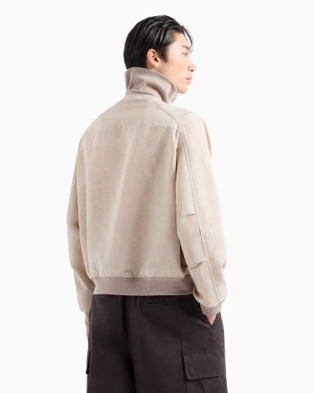 Armani Cazadora en mezcla de lino con cremallera Tienda