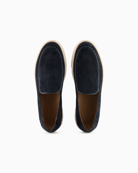 Armani Zapatos sin cordones de ante milrayas Rebajas top