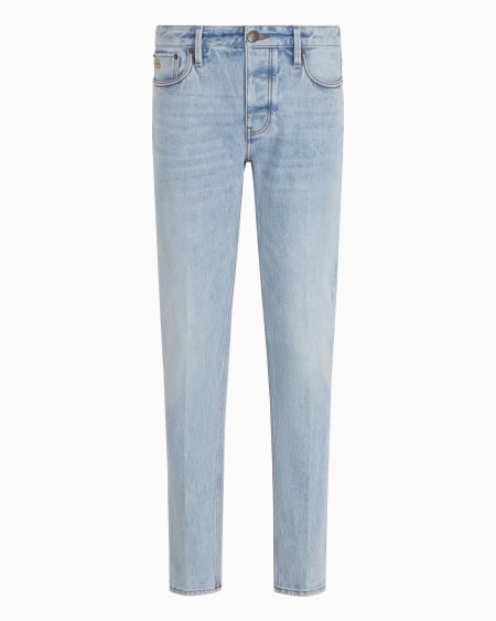 Armani Vaqueros J75 slim fit de denim con orillo