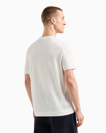 Armani Camiseta de punto con parche bordado con logotipo Últimos 3 días
