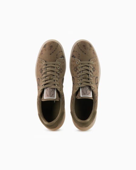 Armani Deportivas de lona con estampado integral cápsula Peace ASV Grandes descuentos