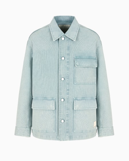 Armani Chaqueta de canneté de algodón cómodo efecto vintage cápsula Peace ASV Liquidación