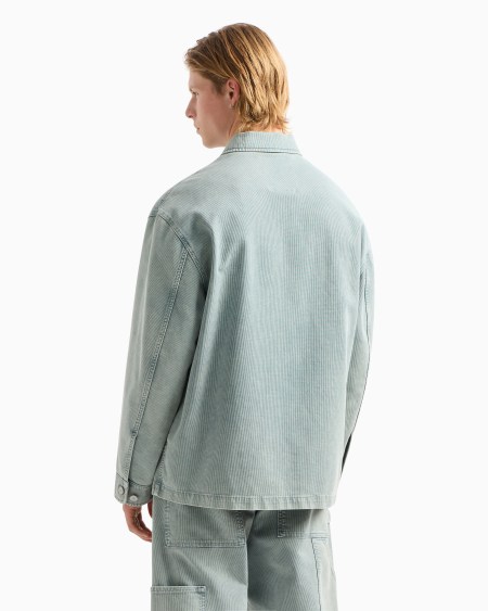 Armani Chaqueta de canneté de algodón cómodo efecto vintage cápsula Peace ASV Liquidación