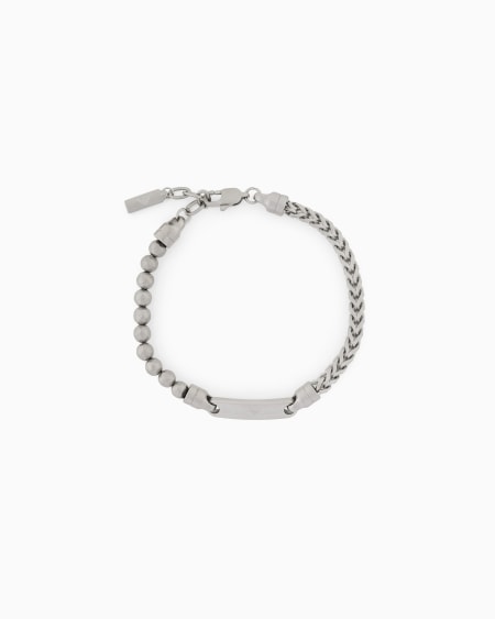 Armani Pulsera con placa de acero inoxidable Limitado a 3 días
