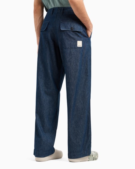 Armani Pantalones de denim cambray cápsula Peace ASV Precios de Black Friday