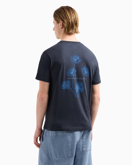 Armani Camiseta de punto con maxiestampado cápsula Peace ASV Libre de impuestos