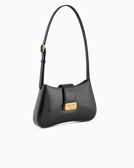 Armani Bolso de hombro tipo hobo con hebilla con logotipo Ofertas especiales