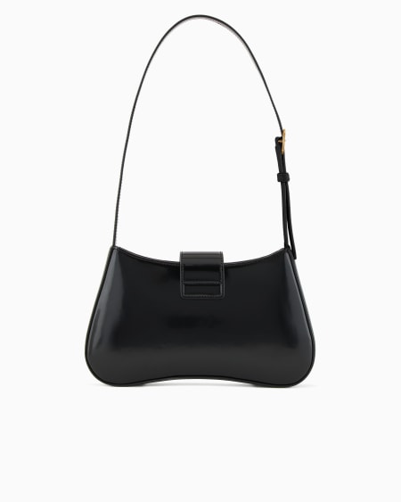 Armani Bolso de hombro tipo hobo con hebilla con logotipo Ofertas especiales