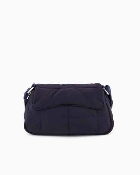 Armani Bolso de hombro baguette mediano en nailon acolchado Devoluciones gratuitas