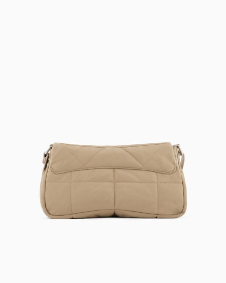 Armani Bolso de hombro baguette grande en nailon acolchado 2025