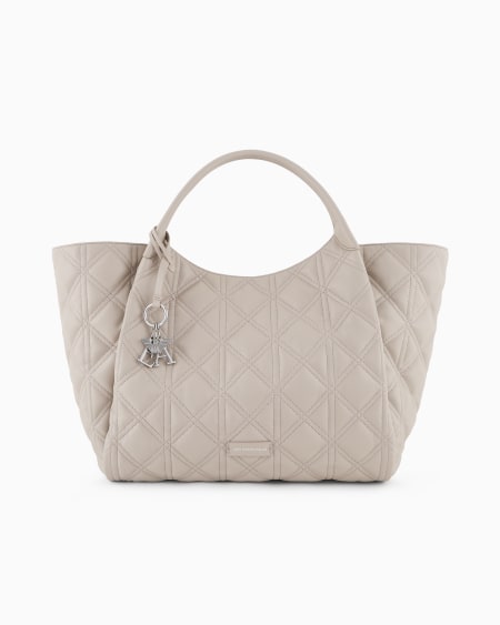 Armani Maxibolso shopper efecto napa acolchada Venta caliente