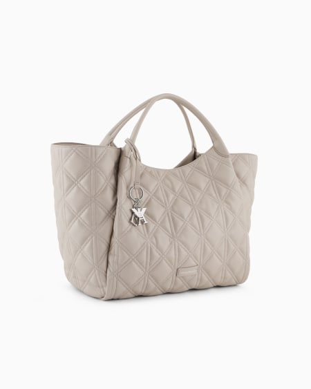 Armani Maxibolso shopper efecto napa acolchada Venta caliente
