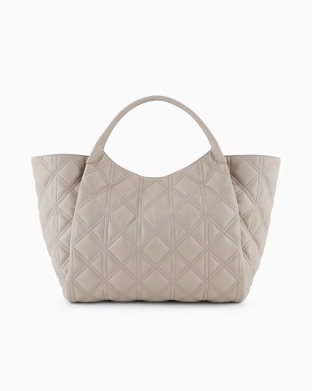 Armani Maxibolso shopper efecto napa acolchada Venta caliente