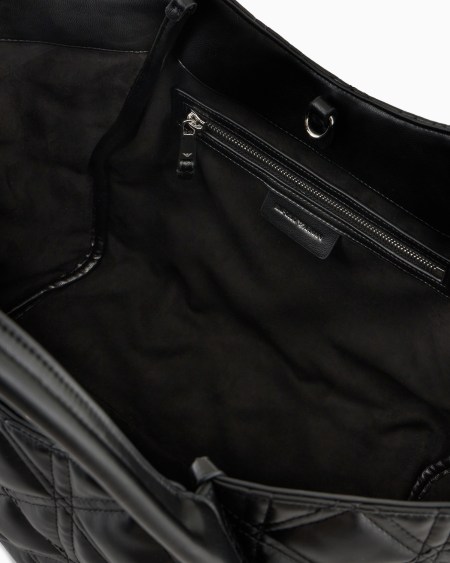 Armani Bolso shopper efecto napa acolchada En oferta