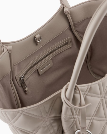 Armani Bolso shopper efecto napa acolchada Gran oferta