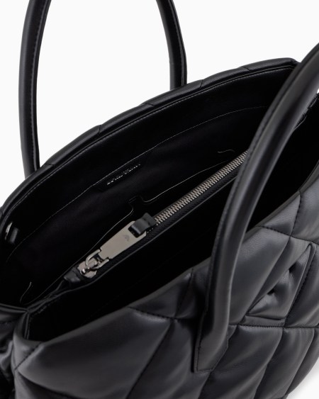 Armani Bolso de mano grande efecto napa acolchada Tienda