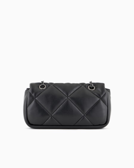 Armani Minibolso bandolera con solapa efecto napa acolchada Mejor oferta
