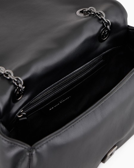Armani Minibolso bandolera con solapa efecto napa acolchada Mejor oferta