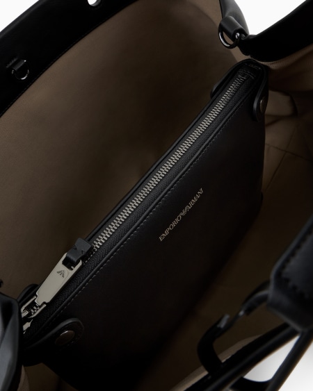Armani Bolso shopper MyEA de piel con logotipo trenzado Envío gratis