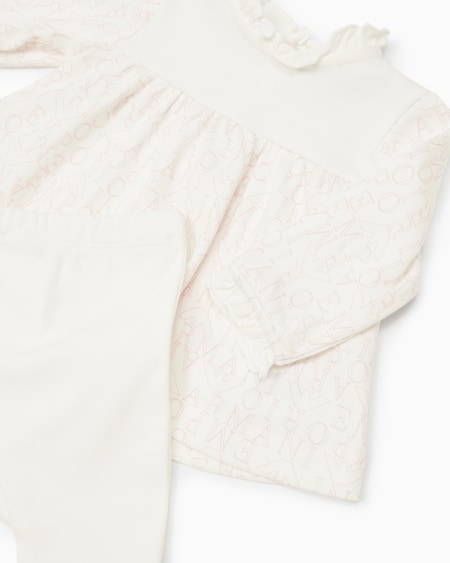 Armani Set de regalo con jersey y pantalones con pies de punto interlock con inscripción integral ÚLTIMAS EDICIONES