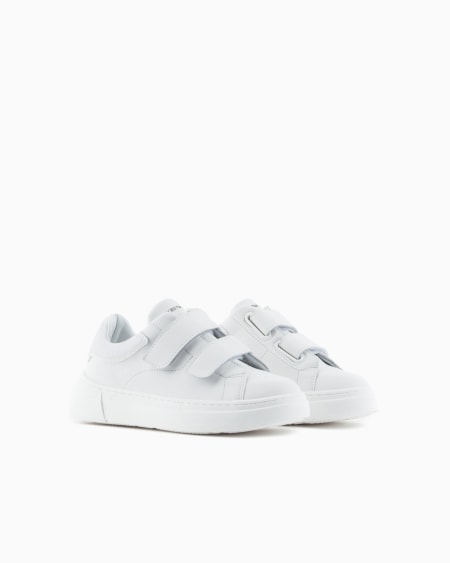 Armani Deportivas de piel con velcro Últimos 2 días