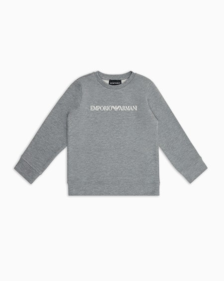 Armani Sudadera de punto de mezcla de modal con logotipo Precio de fábrica