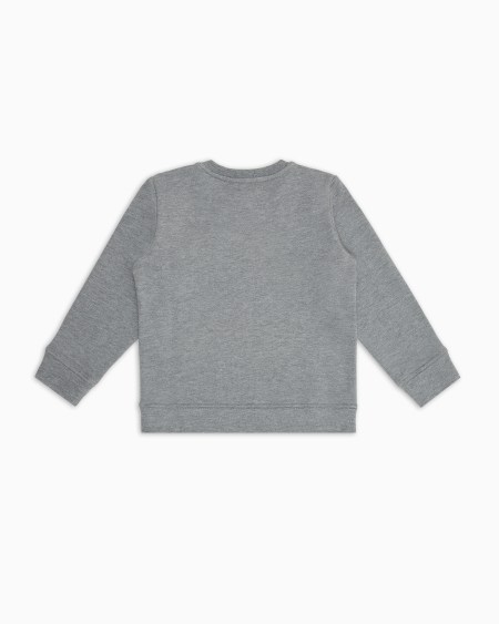 Armani Sudadera de punto de mezcla de modal con logotipo Precio de fábrica