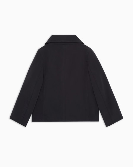 Armani Chaqueta de abotonadura doble en nailon de tacto suave Oferta especial de fábrica