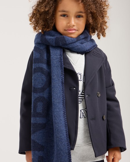 Armani Chaqueta de abotonadura doble en nailon de tacto suave Oferta especial de fábrica