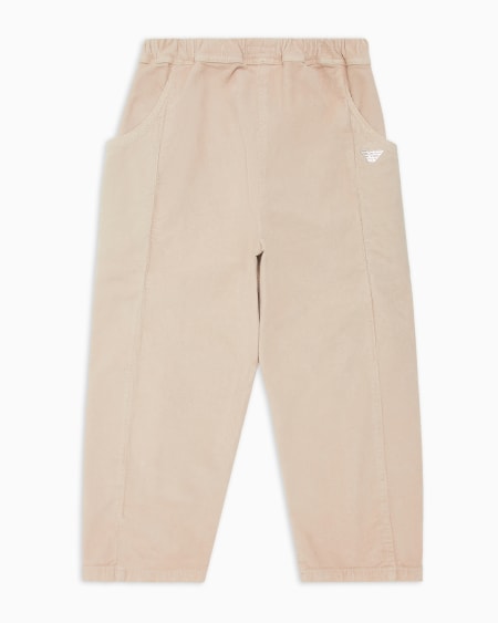 Armani Pantalones de pana con cintura elástica