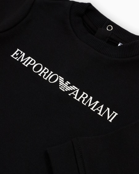 Armani Sudadera de mezcla de modal con logotipo Tienda de fábrica