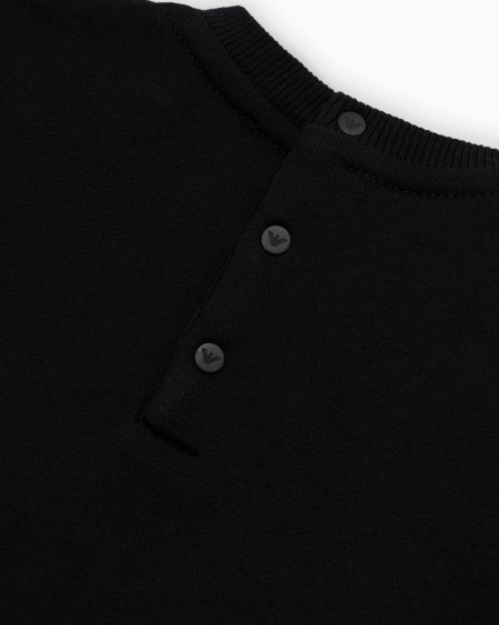 Armani Sudadera de mezcla de modal con logotipo Tienda de fábrica
