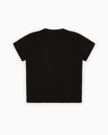 Armani Camiseta de punto de algodón pima con logotipo Libre de impuestos