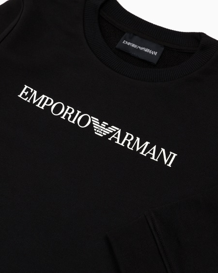Armani Sudadera de punto de mezcla de modal con logotipo Descuentos del mes