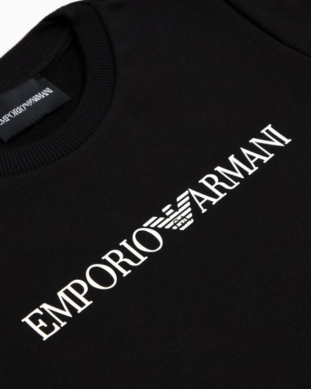 Armani Sudadera de punto de mezcla de modal con logotipo Descuentos del mes
