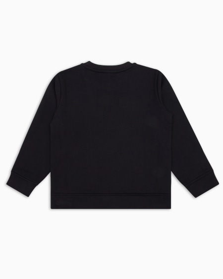 Armani Sudadera de punto de mezcla de modal con logotipo En línea