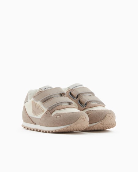 Armani Deportivas de malla con detalles de ante y parche de águila Outlet online