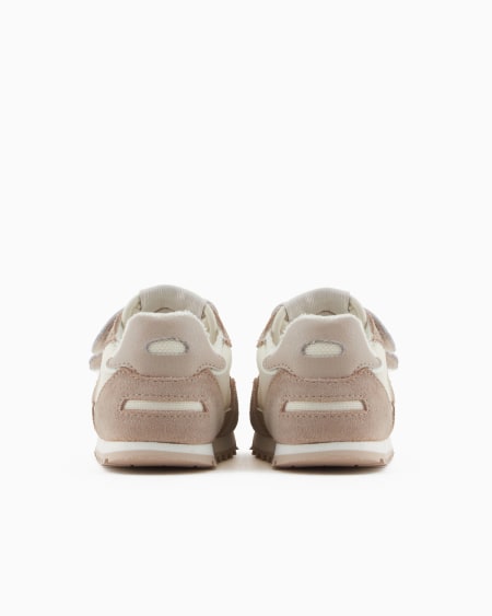 Armani Deportivas de malla con detalles de ante y parche de águila Outlet online