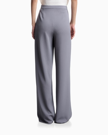 Armani Pantalones palazzo de tejido texturizado fluido Tienda