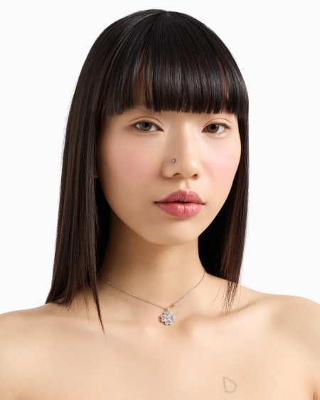 Armani Collar con colgante de plata de ley Rebajas online